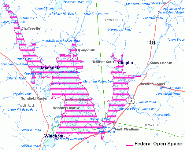 Example of Federal Open Space properties