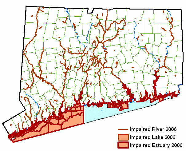 Connecticut 303(d) Assessed Waterbodies