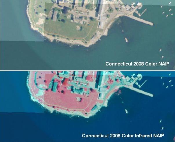 Example of 2008 NAIP Color and Color Infrared Orthophotography