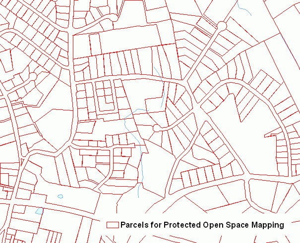 Example of Parcels for Protected Open Space Mapping