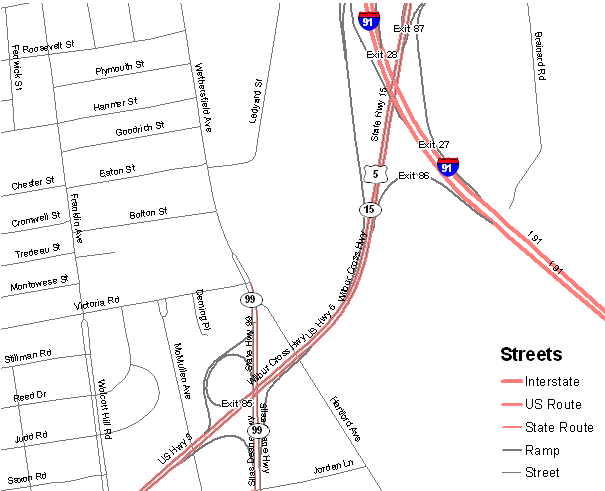 Example of Street map
