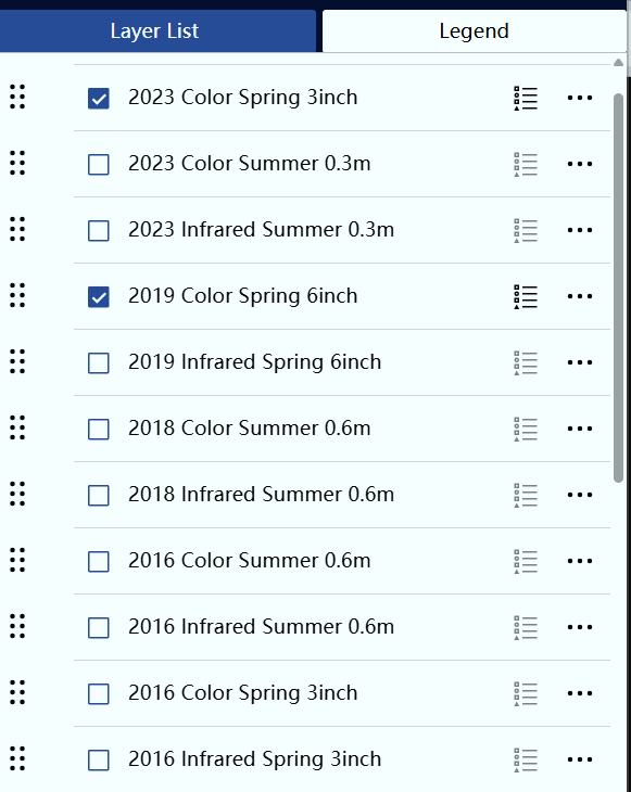 Layer List example