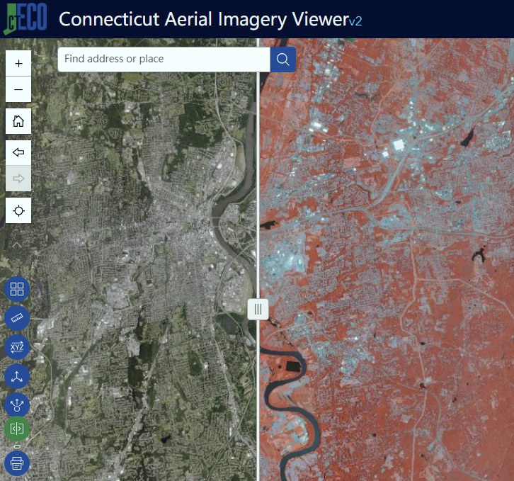 Sample swipe on the map