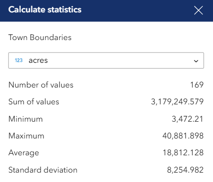 Statistics example
