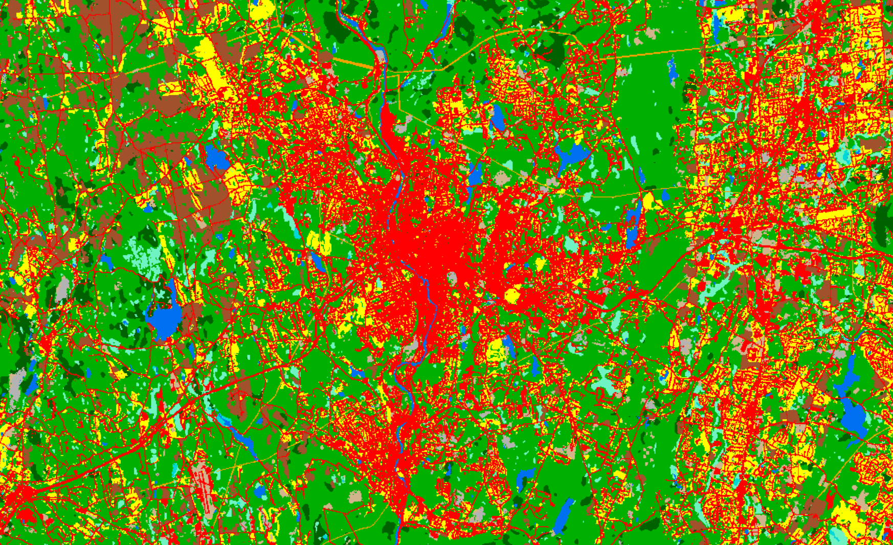 Original changing landscape land cover example