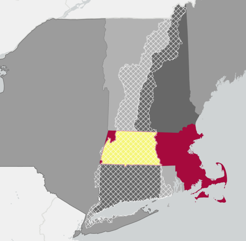 Graphic of the NY portion of the Long Island Sound Watershed