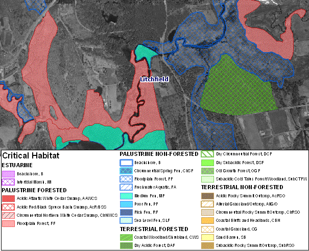 Example of Natural Diversity Data Base Areas